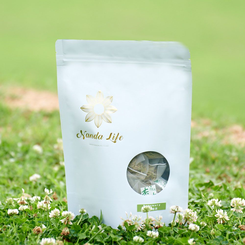 Nanda Life Double Strength Rosemary Tea 30 Tea Bags 2g Extra Rich Herb Tea for Tumbler Use